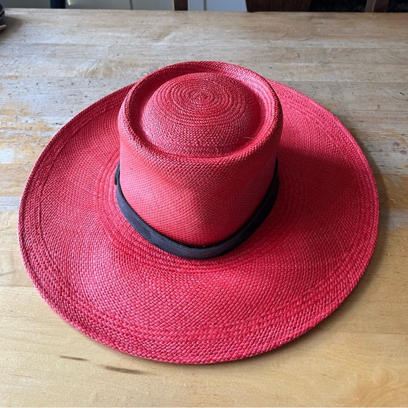 Genuine Panama red hat - Picture 6 of 10